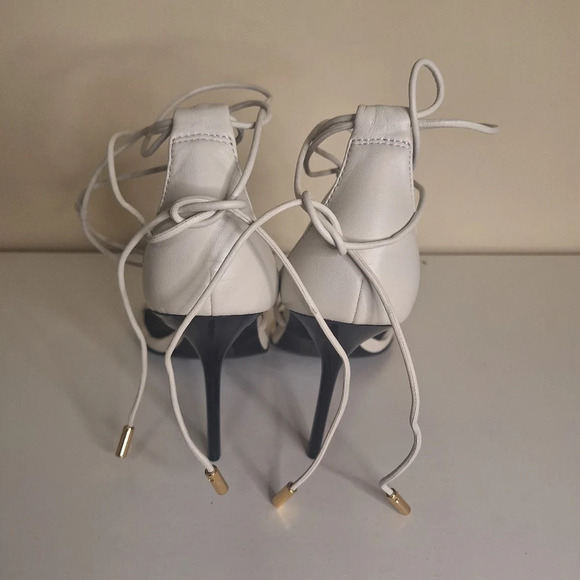 Reiss Kali High leather wrap heels SZ EU  41 - Picture 6 of 13